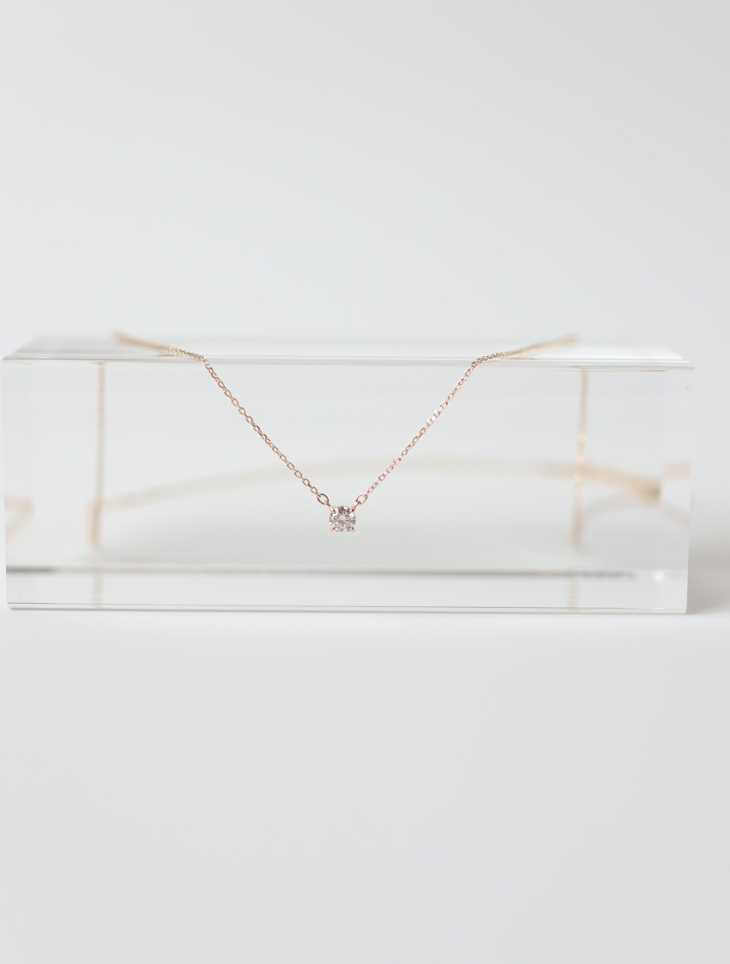 日本製 18K金minimal diamond necklace 鑽石頸鏈